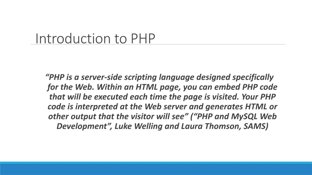 introduction to php 1
