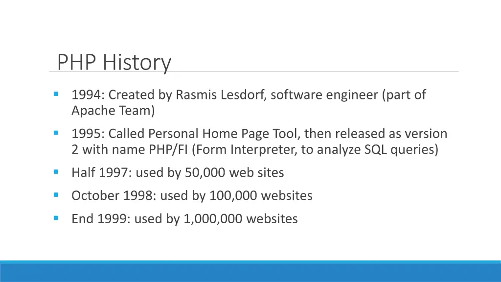 php history