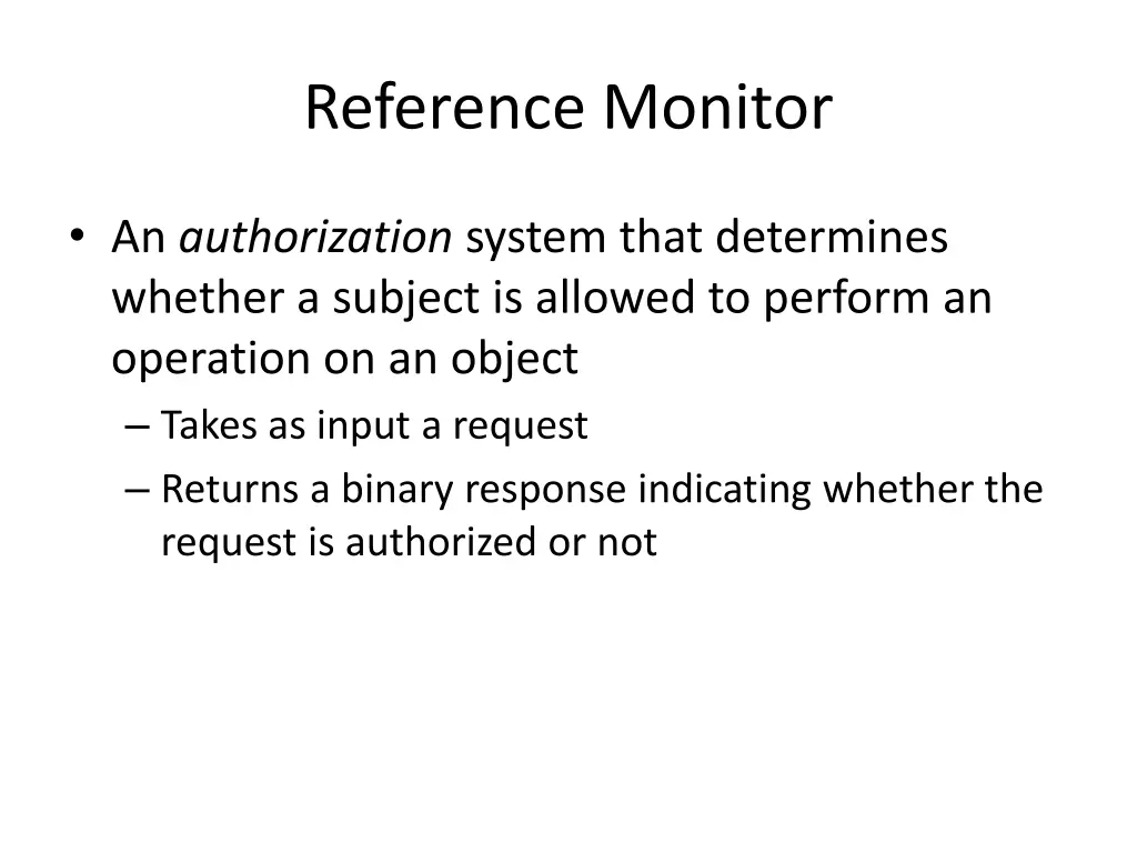 reference monitor
