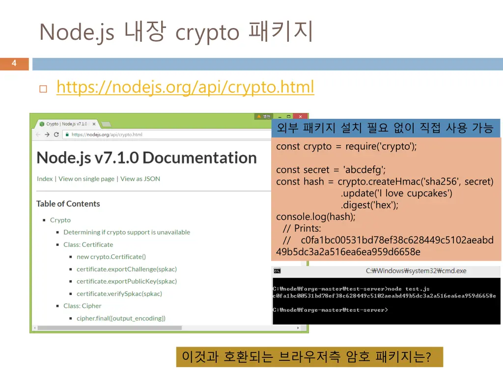 node js crypto