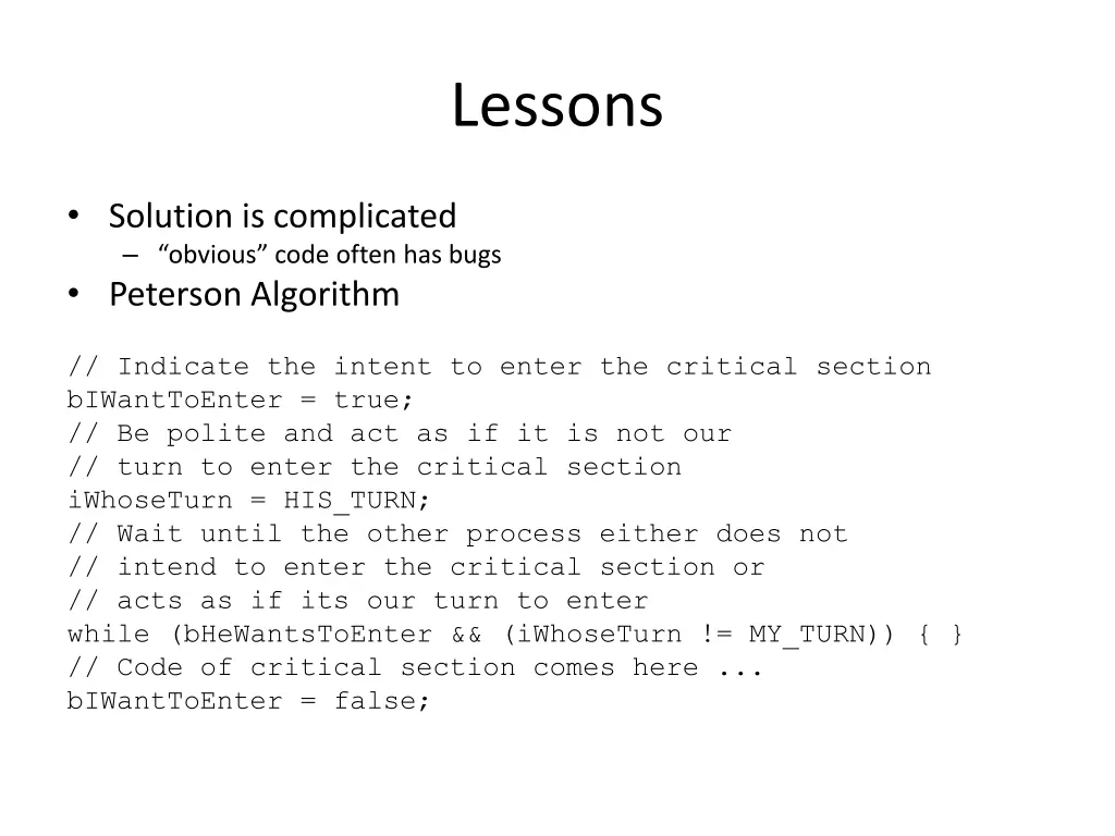 lessons