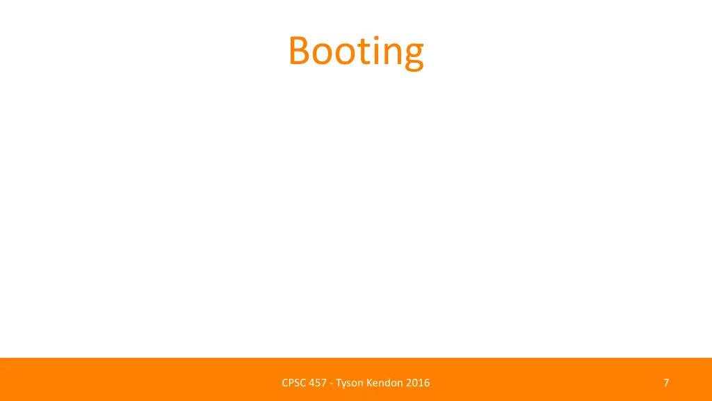 booting