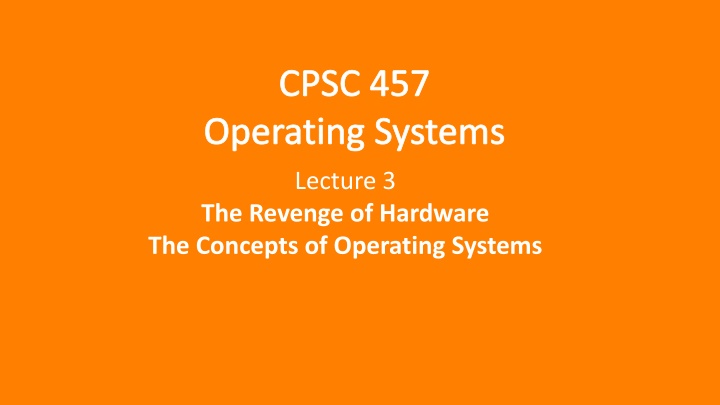 cpsc 457 operating systems