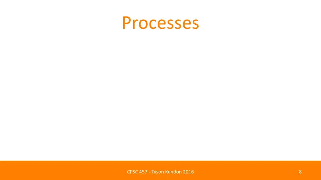 processes