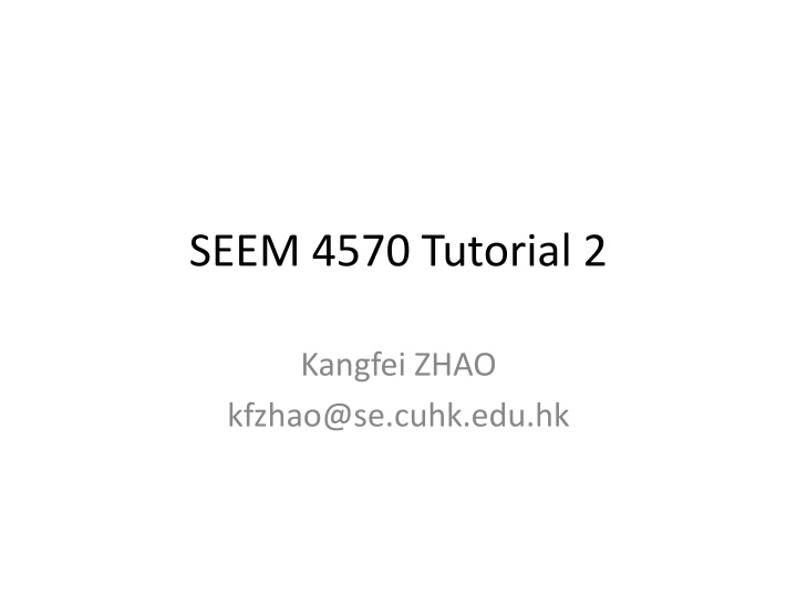 seem 4570 tutorial 2