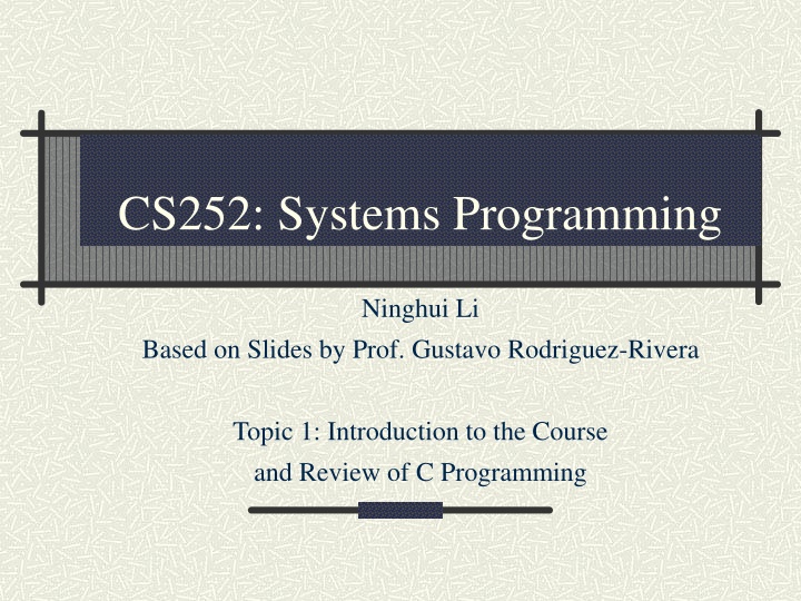 cs252 systems programming