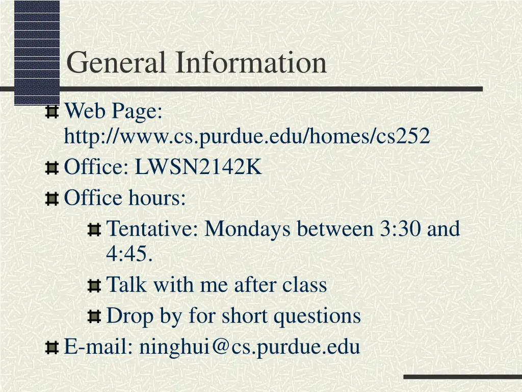 general information