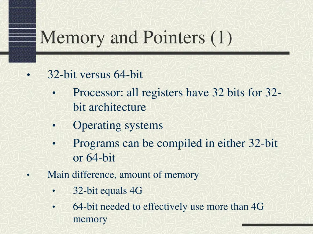 memory and pointers 1