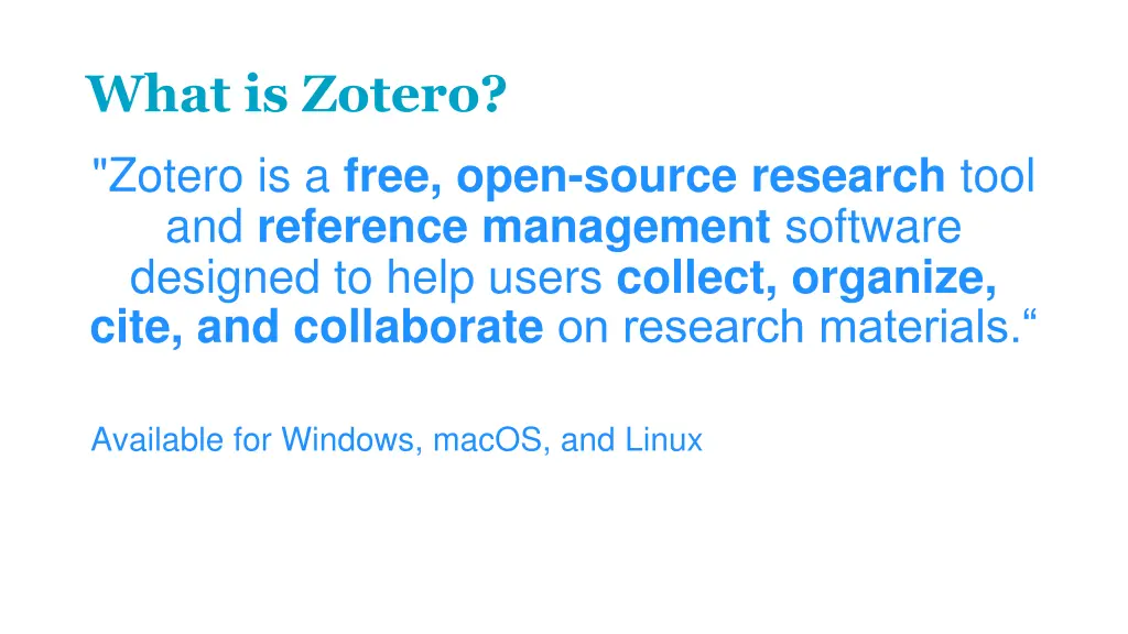 what is zotero