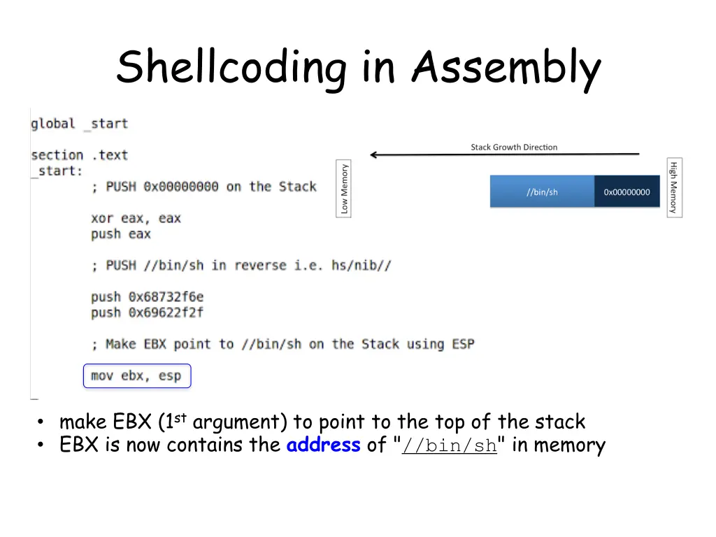 shellcoding in assembly 5