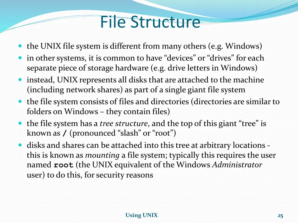 file structure