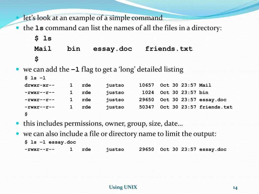 let s look at an example of a simple command