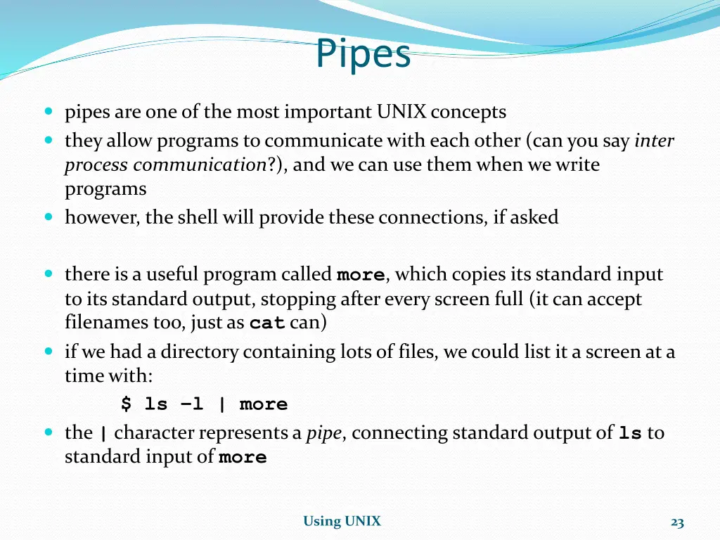 pipes