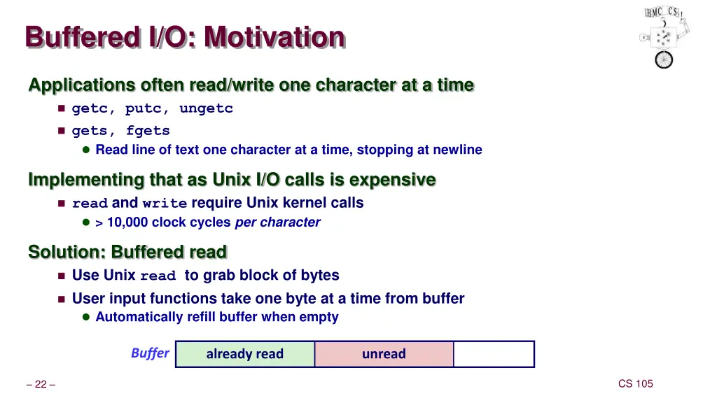 buffered i o motivation
