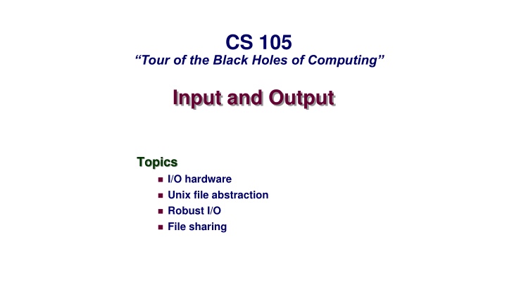 cs 105