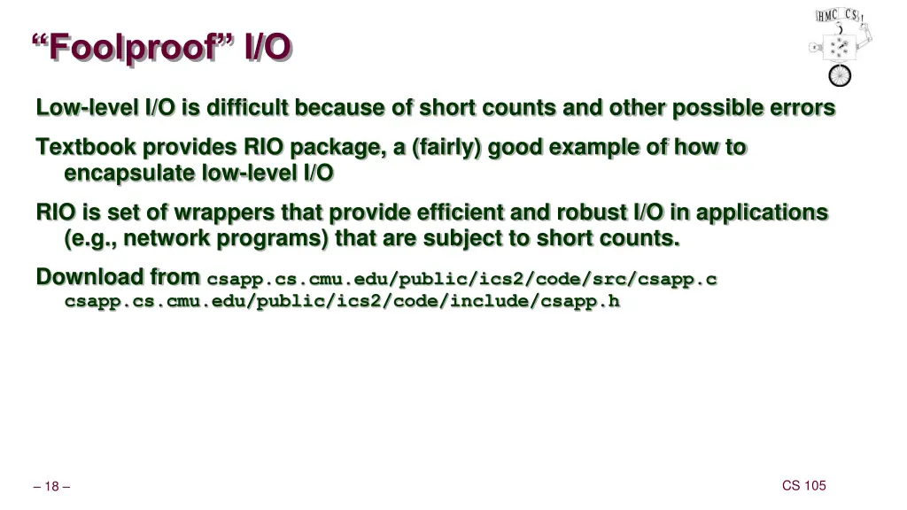 foolproof i o