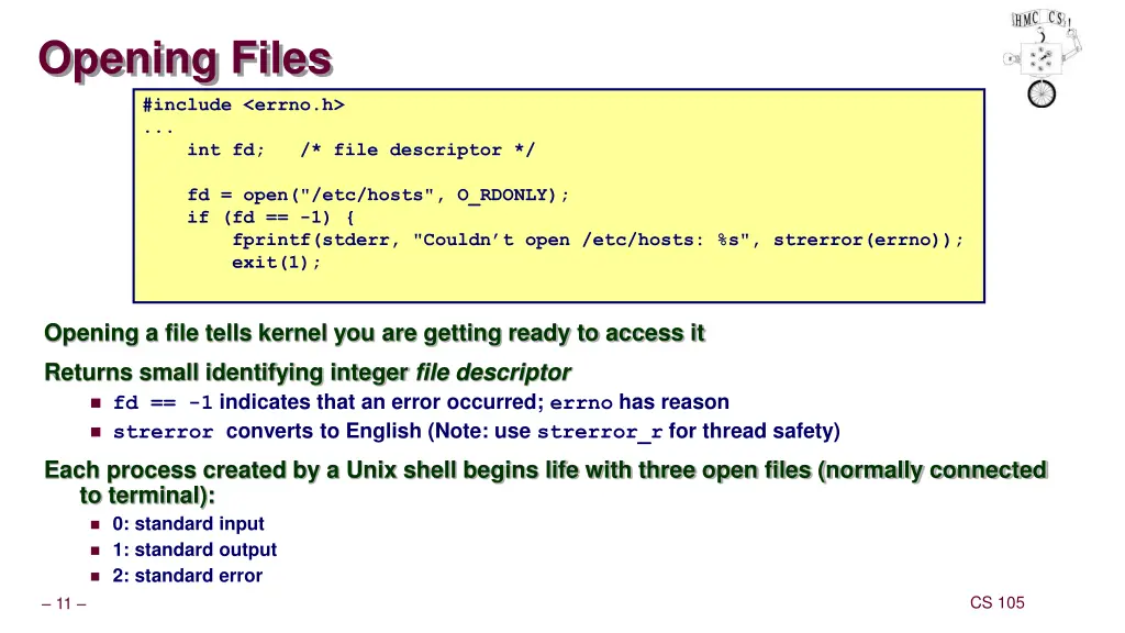 opening files