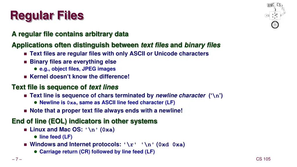 regular files