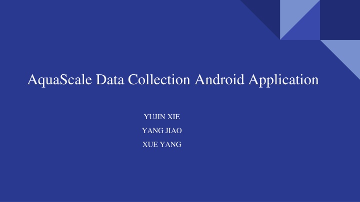 aquascale data collection android application