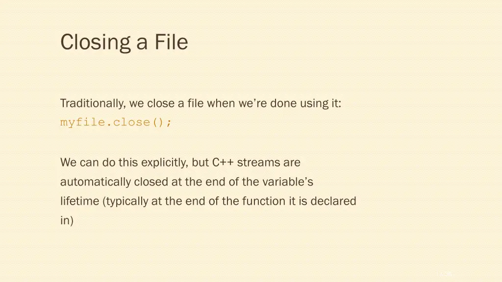 closing a file 1