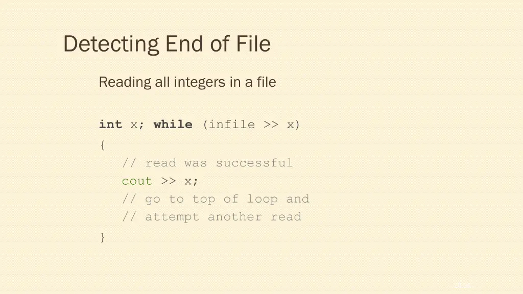 detecting end of file
