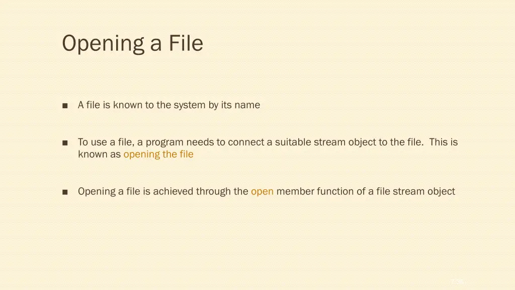 opening a file