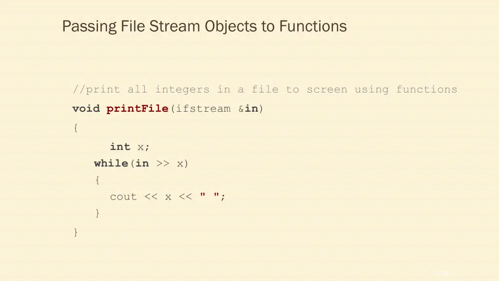passing file stream objects to functions