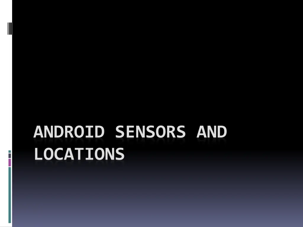 android sensors and locations