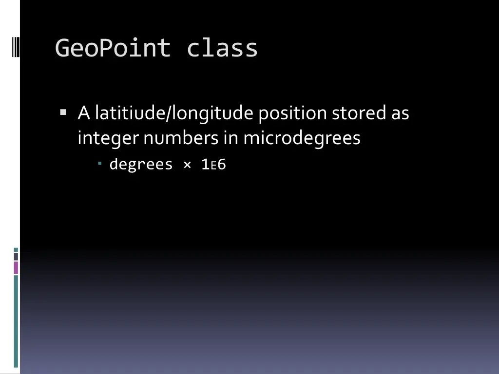 geopoint class