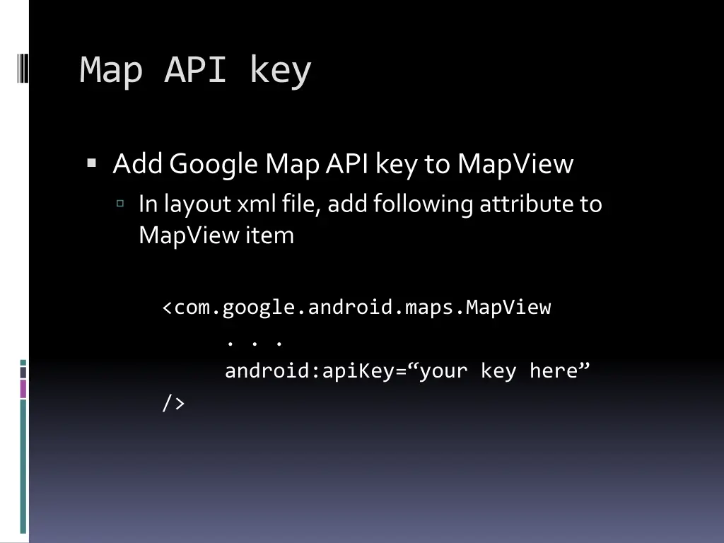 map api key
