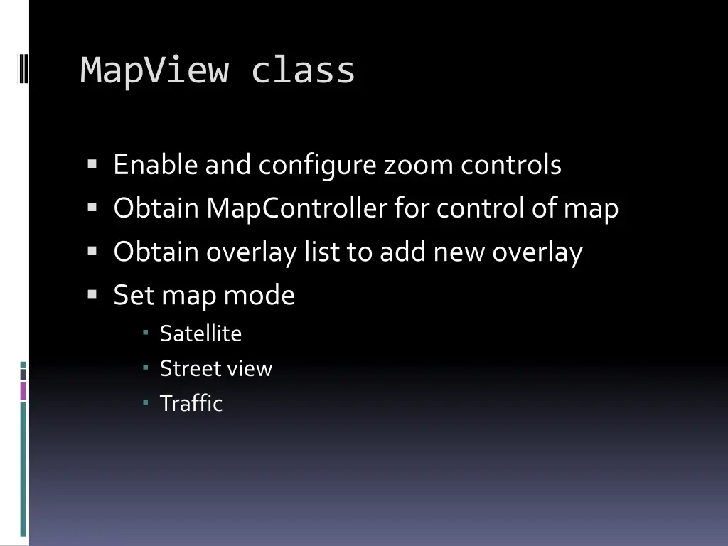 mapview class