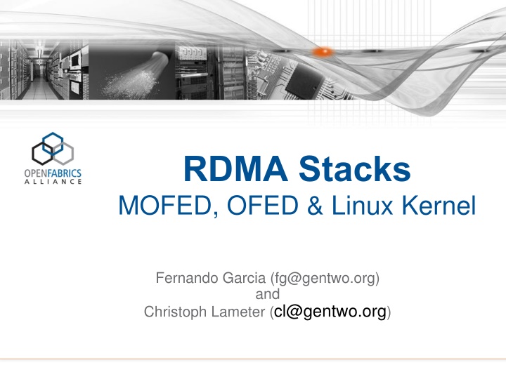 rdma stacks mofed ofed linux kernel