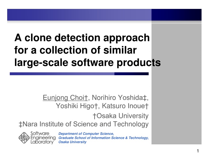 a clone detection approach for a collection
