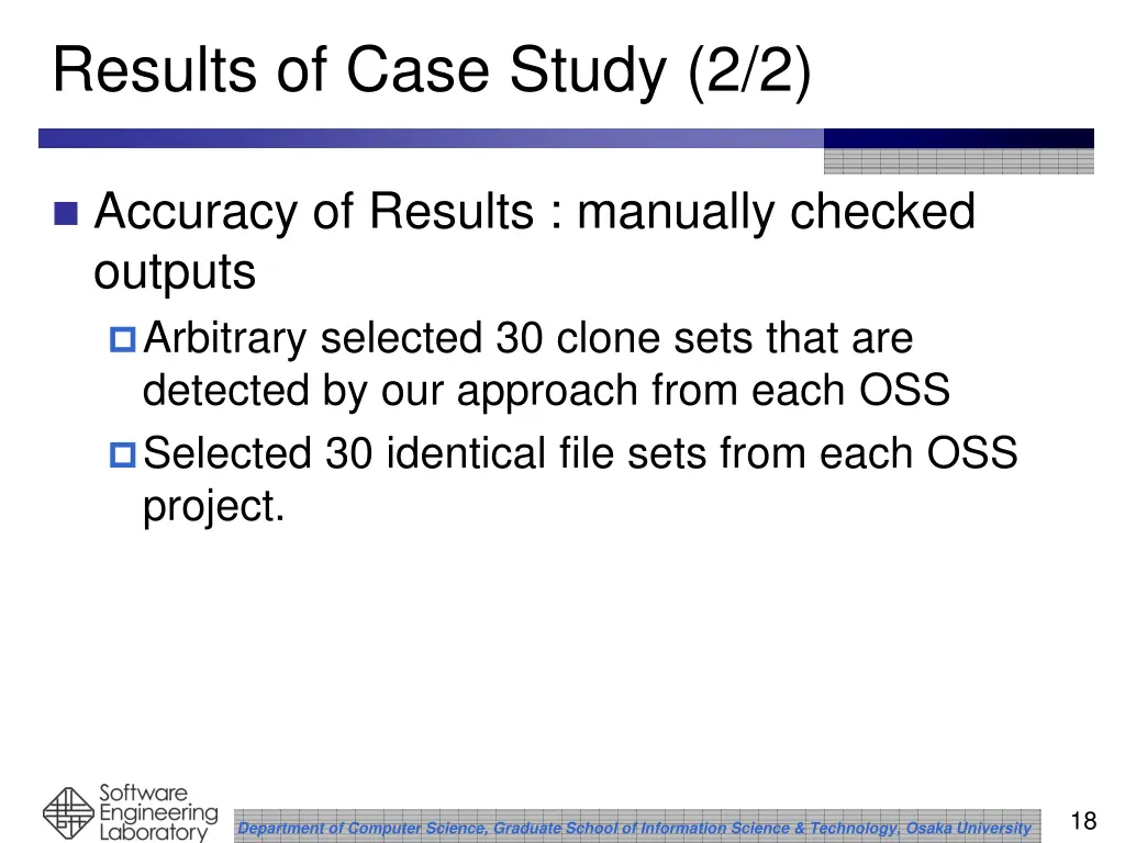 results of case study 2 2