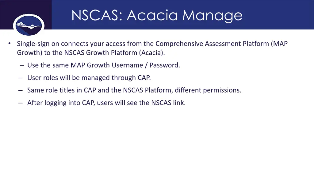 nscas acacia manage