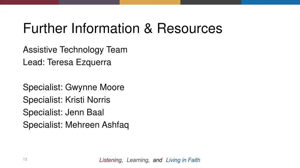 further information resources