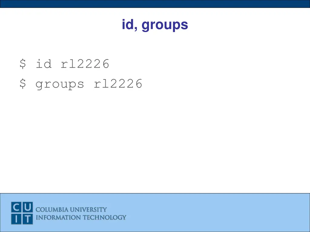 id groups