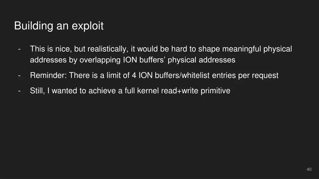 building an exploit 1