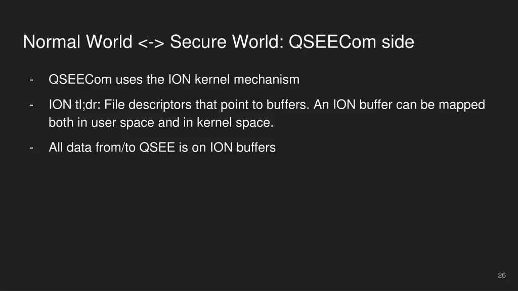 normal world secure world qseecom side 1