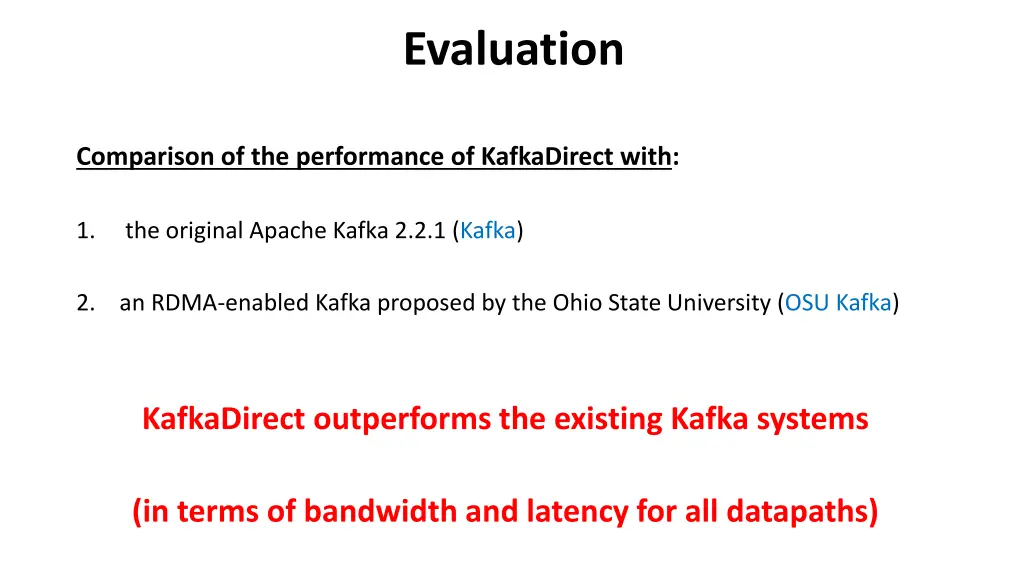 evaluation
