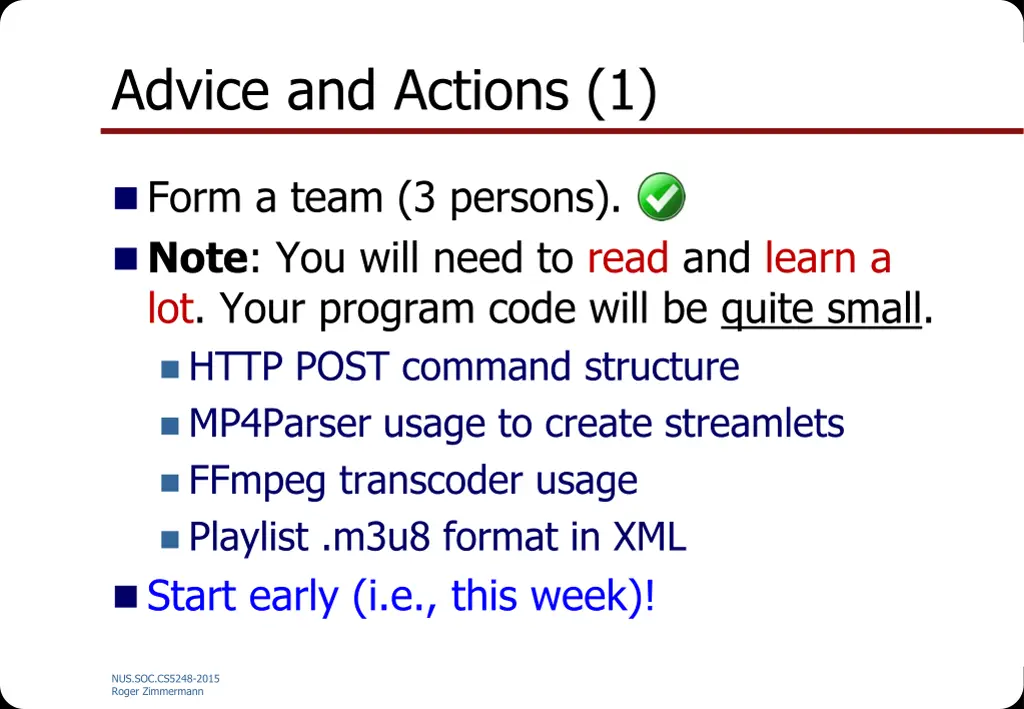advice and actions 1