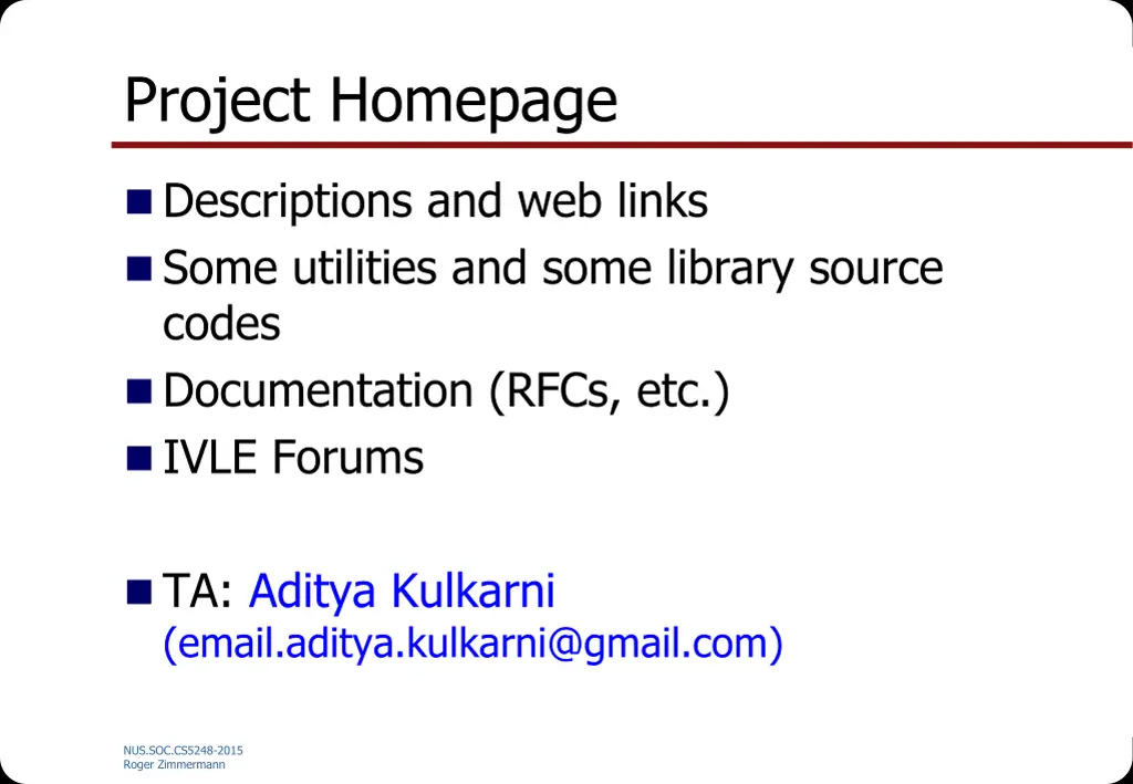 project homepage