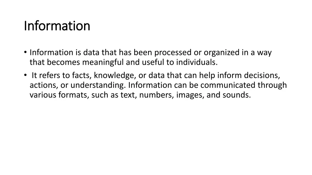 information information