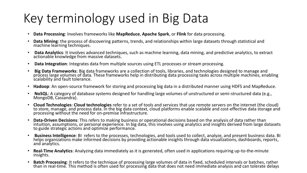 key terminology used in big data 1