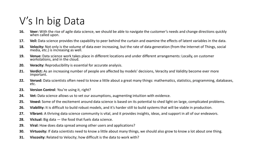 v s in big data 1