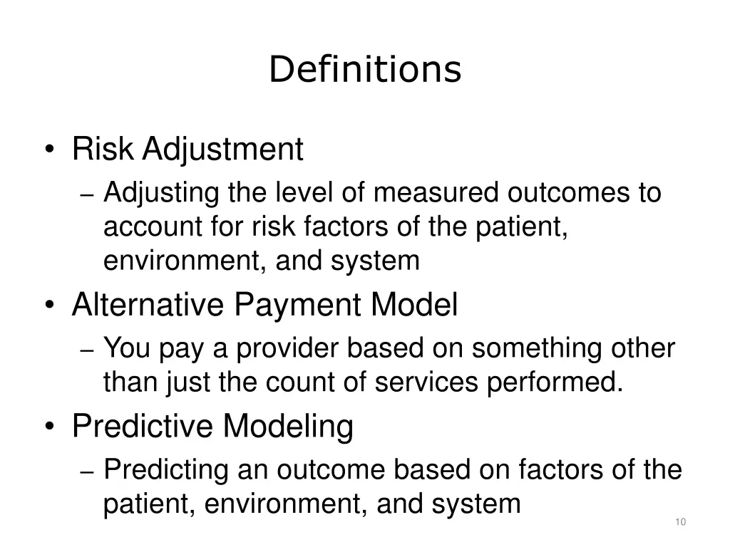 definitions