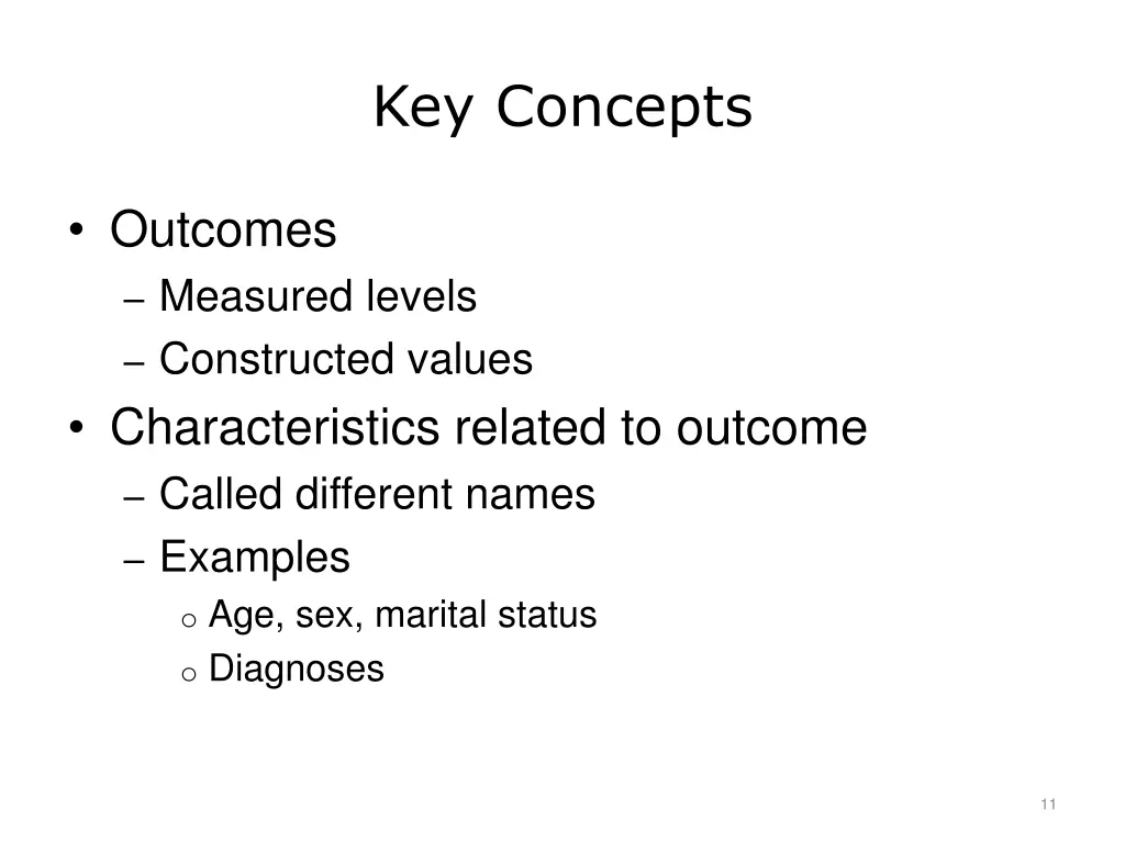 key concepts