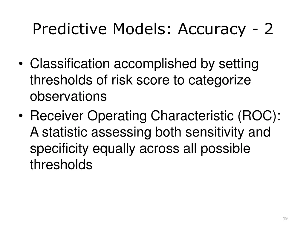 predictive models accuracy 2