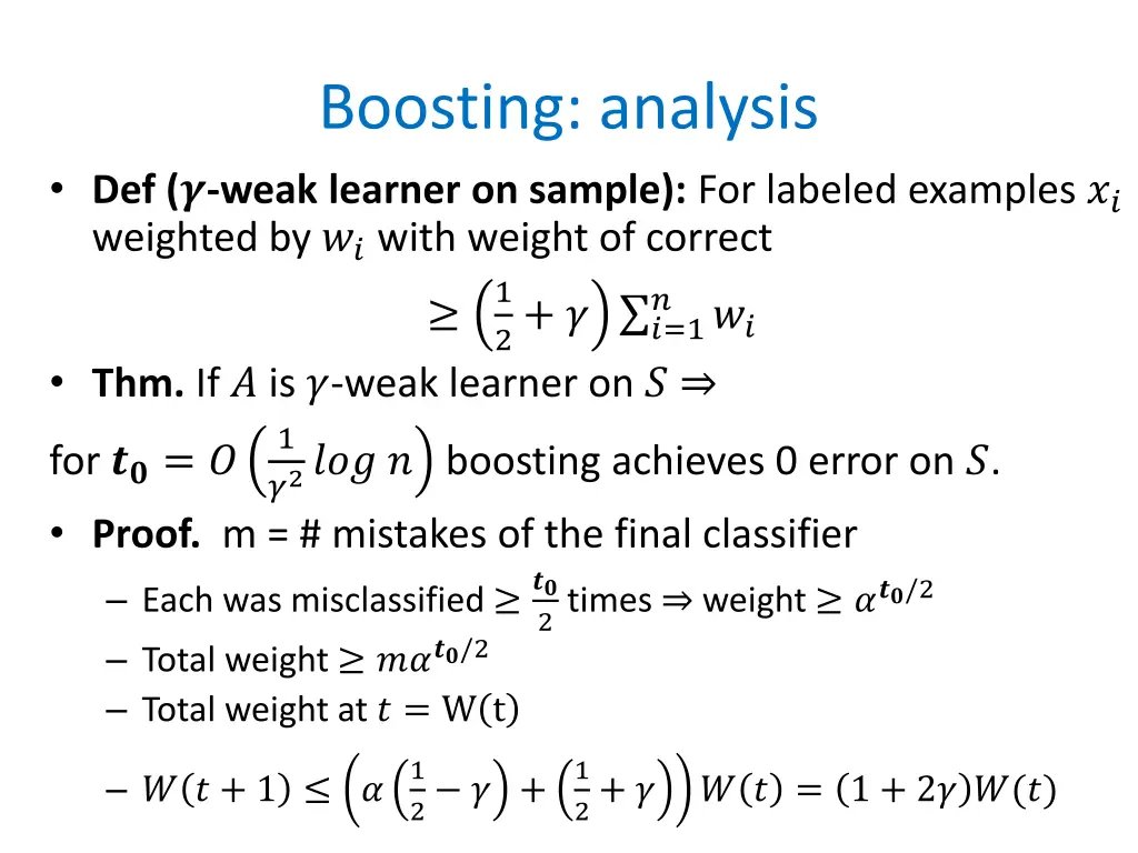 boosting analysis