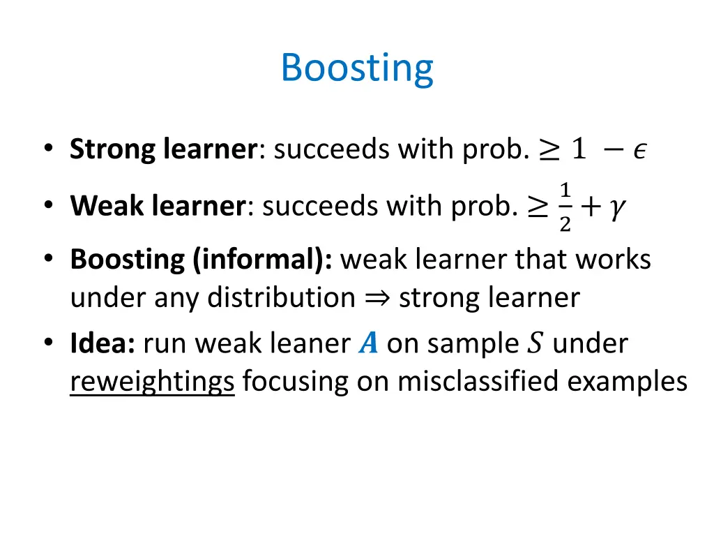 boosting